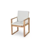 BERYL DINING CHAIR BEIGE ALUMN