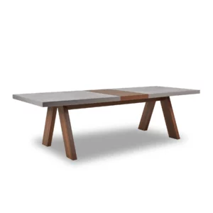 A9066-DT-CMNT-WLNT-2 ZEMEN Dining Table