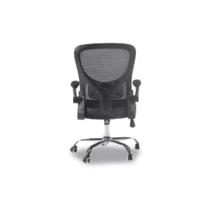 OFFICE CHAIR BLACK CHROME LEGS