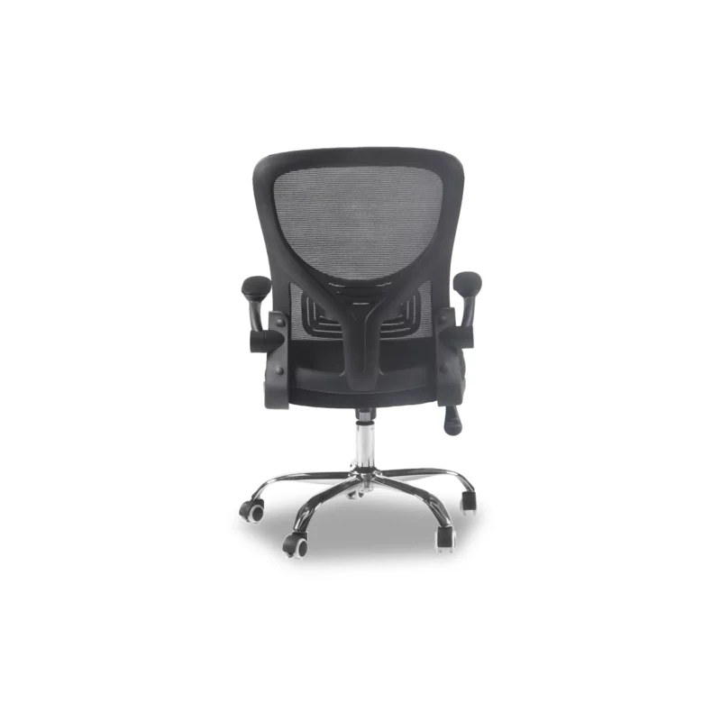 OFFICE CHAIR BLACK CHROME LEGS