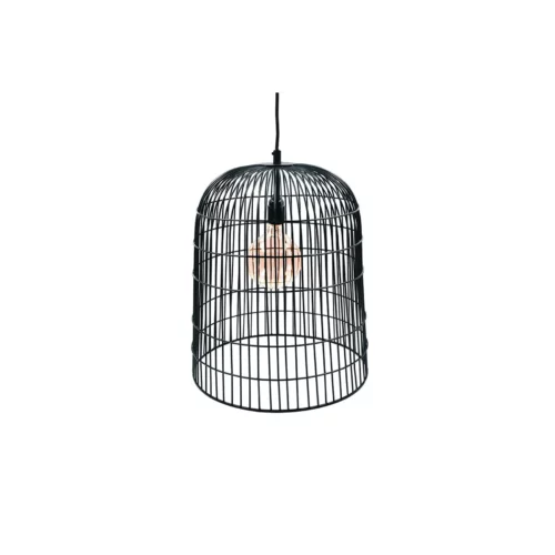 CAGE CEILING LIGHT METAL BLACK
