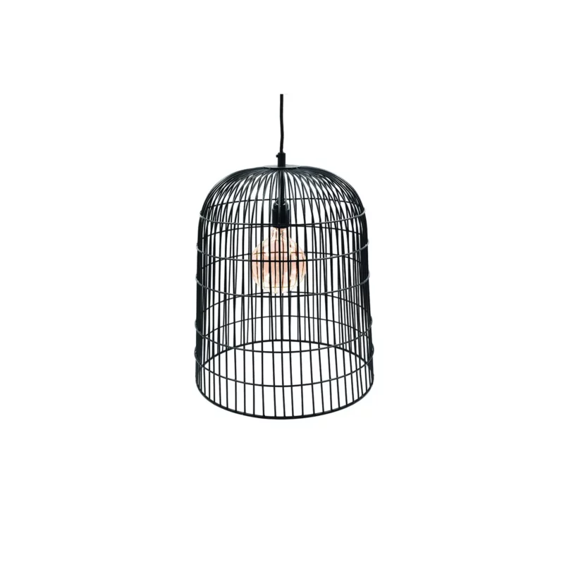 CAGE CEILING LIGHT METAL BLACK