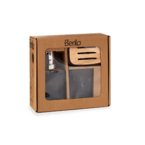 BLACK PLASTIC BAMBOO SET