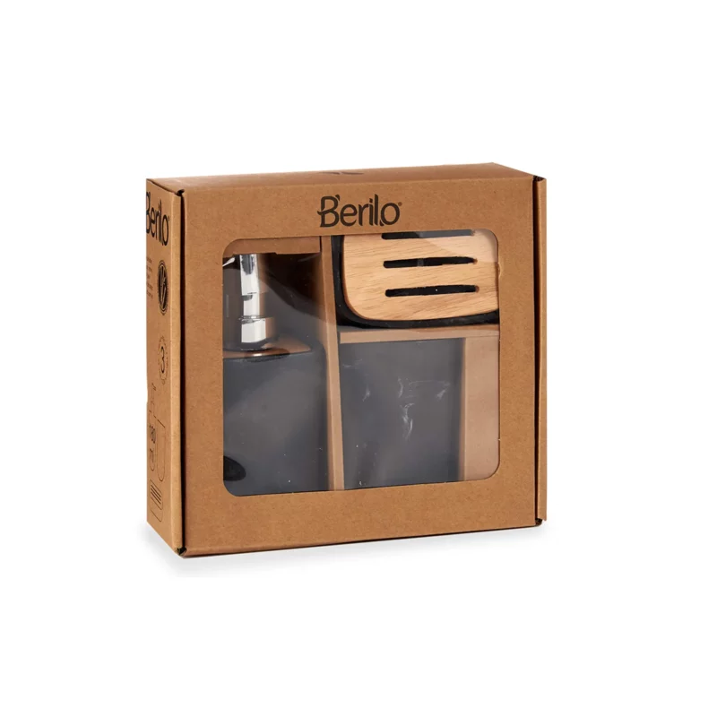 BLACK PLASTIC BAMBOO SET