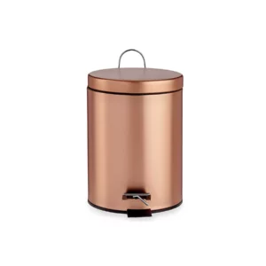 COPPER METAL 5L PEDAL BIN
