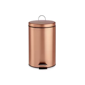 COPPER METAL 12L PEDAL BIN