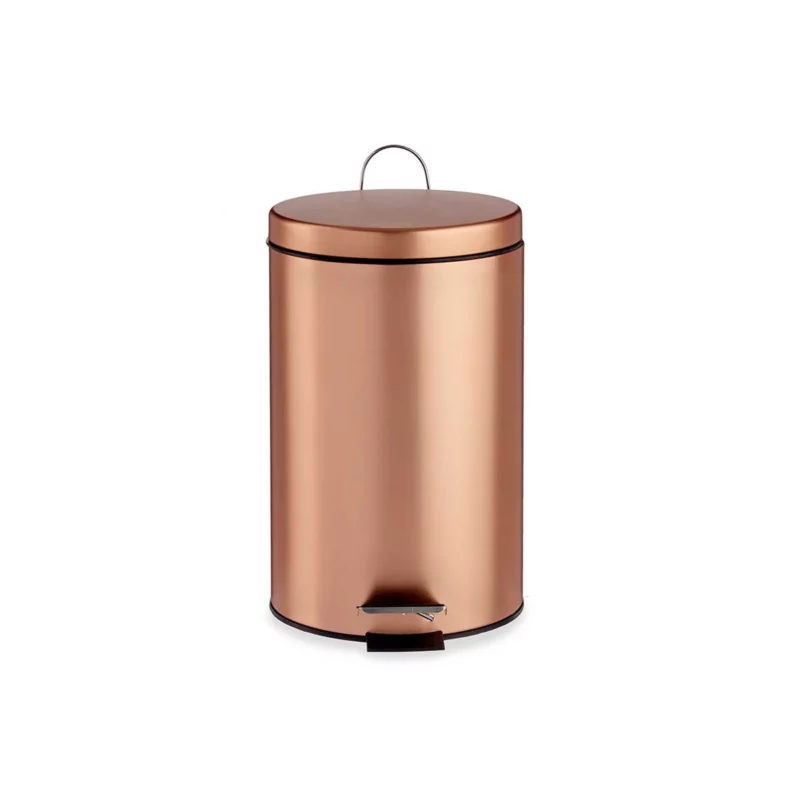 COPPER METAL 12L PEDAL BIN