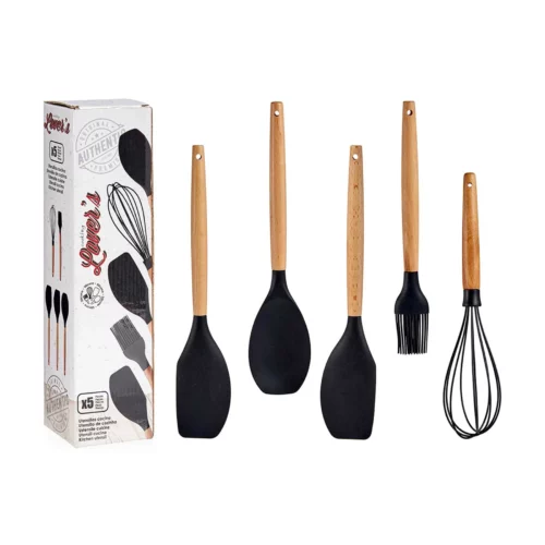 SET 5 BEECH WOOD HANDLE