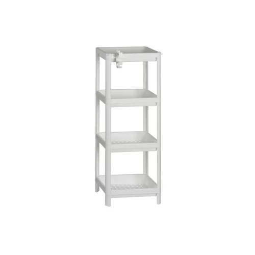 100CM WHITE 4TIER STORAG RACK
