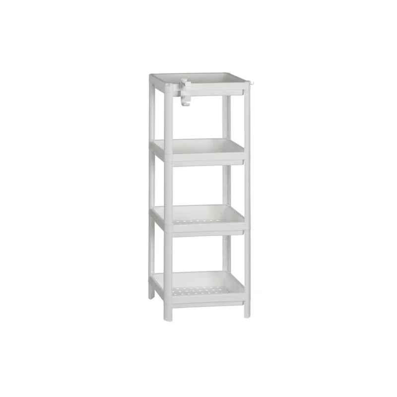 100CM WHITE 4TIER STORAG RACK