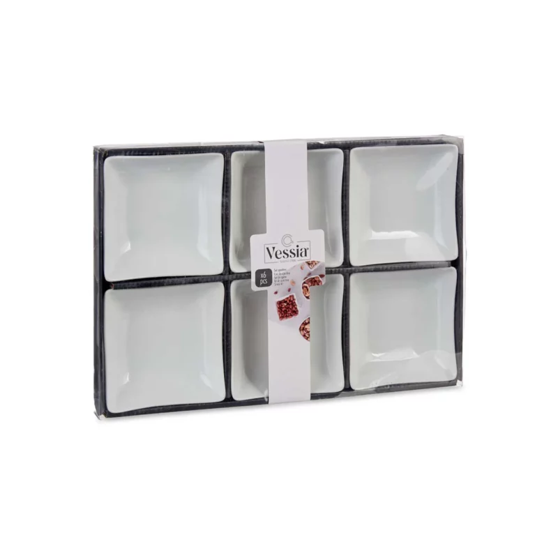 SET 6 12CM WHT PORCELAIN BOWL