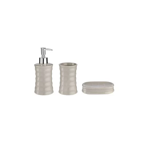 GREY BAMBOO BATH 3 PCS SET