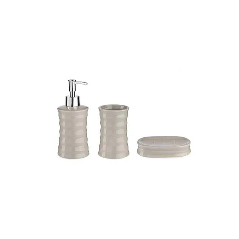 GREY BAMBOO BATH 3 PCS SET