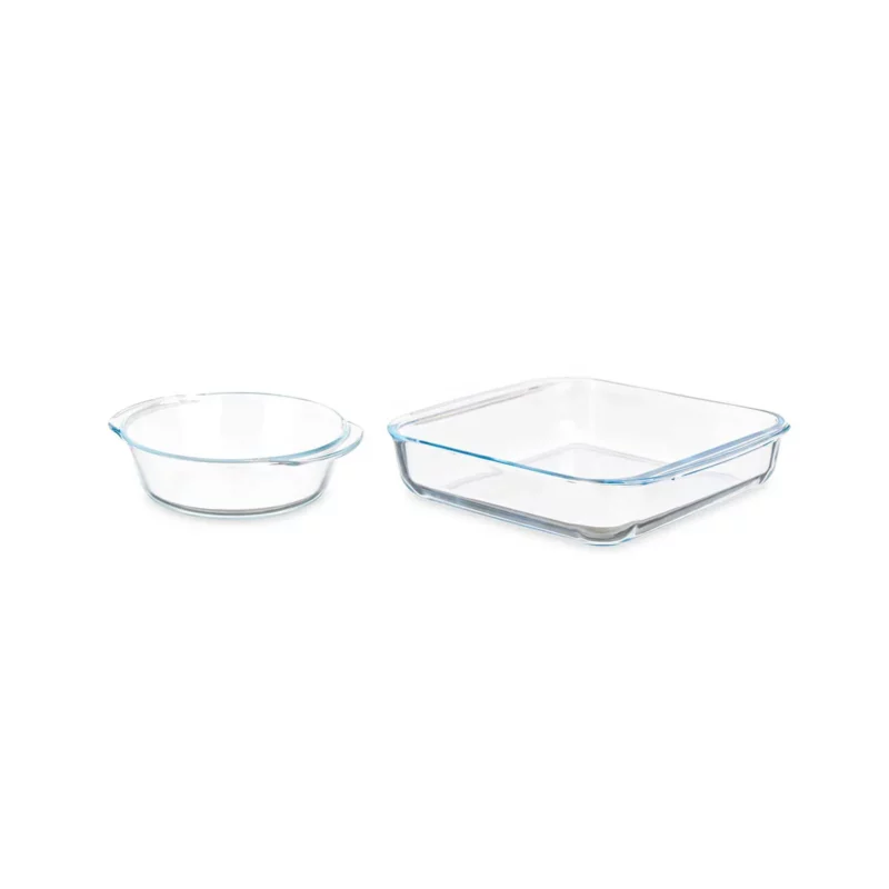 SET 2 BOROSIL TRAYS 800 1800ML
