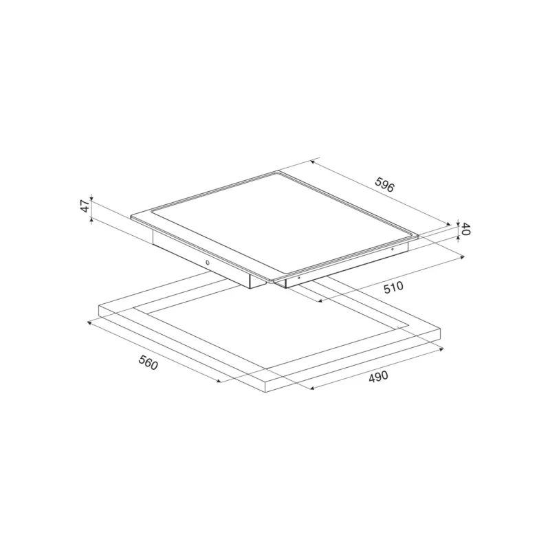 P864PO P864PO CREAM CERAMIC 60CM SMEG
