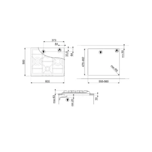 SR264XGH2 SR264XGH2 60CM GAS INOX