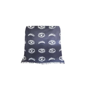 021788 EYES GREY THROW GREY WHITE