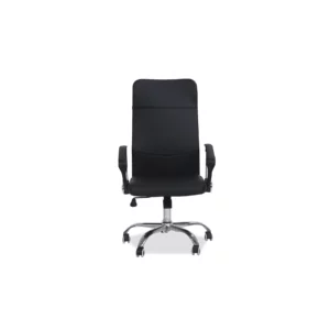 OFFICE CHAIR BLK PU-CRM BASE