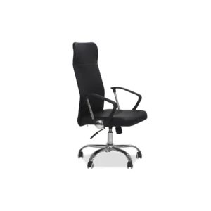 OFFICE CHAIR BLK PU-CRM BASE