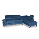 CARRIAGE Green Fabric Corner Sofa