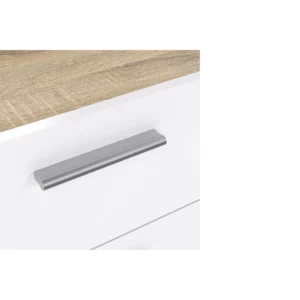 PEPE CHEST 4DRWS OAK+WHT GLOSS