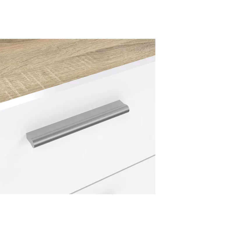 PEPE CHEST 4DRWS OAK+WHT GLOSS