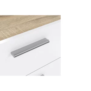 PEPE CHEST 5DRWS OAK+WHT GLOSS
