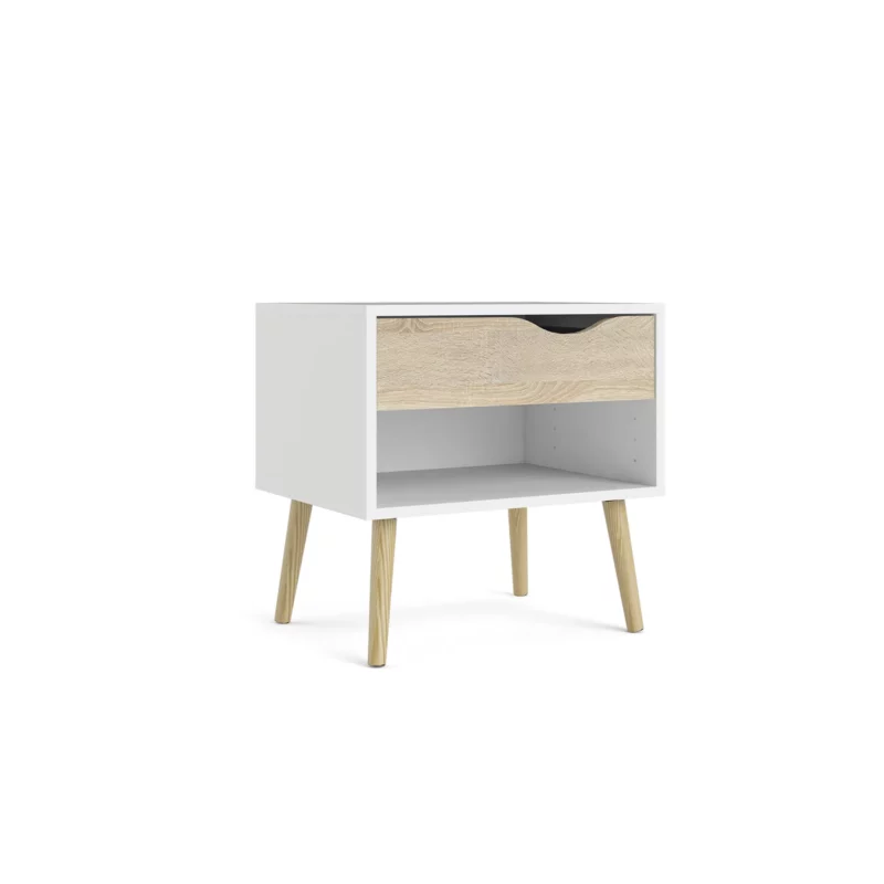 7539449AK-OSLO-4 OSLO Oak Effect Night Stand