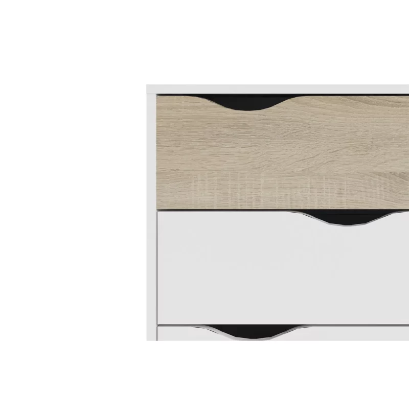 OSLO CHEST 4DRWS WHITE+OAK