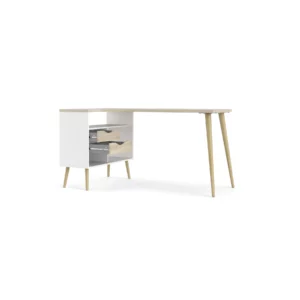 OSLO OFFICE DESK WHITE+OAK