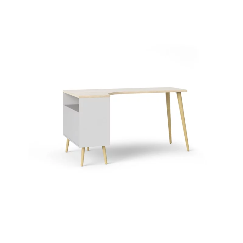 OSLO OFFICE DESK WHITE+OAK