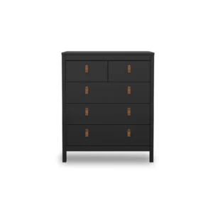 79661GMGM-MADRID-1 MADRID Black Wood Effect Chest of Drawers
