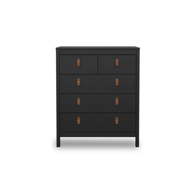 79661GMGM-MADRID-1 MADRID Black Wood Effect Chest of Drawers