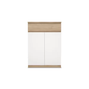 NAIA White Shoe Cabinet High