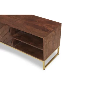 INDY Walnut Finish TV Stand