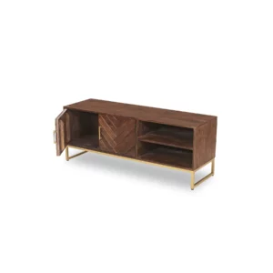 INDY Walnut Finish TV Stand