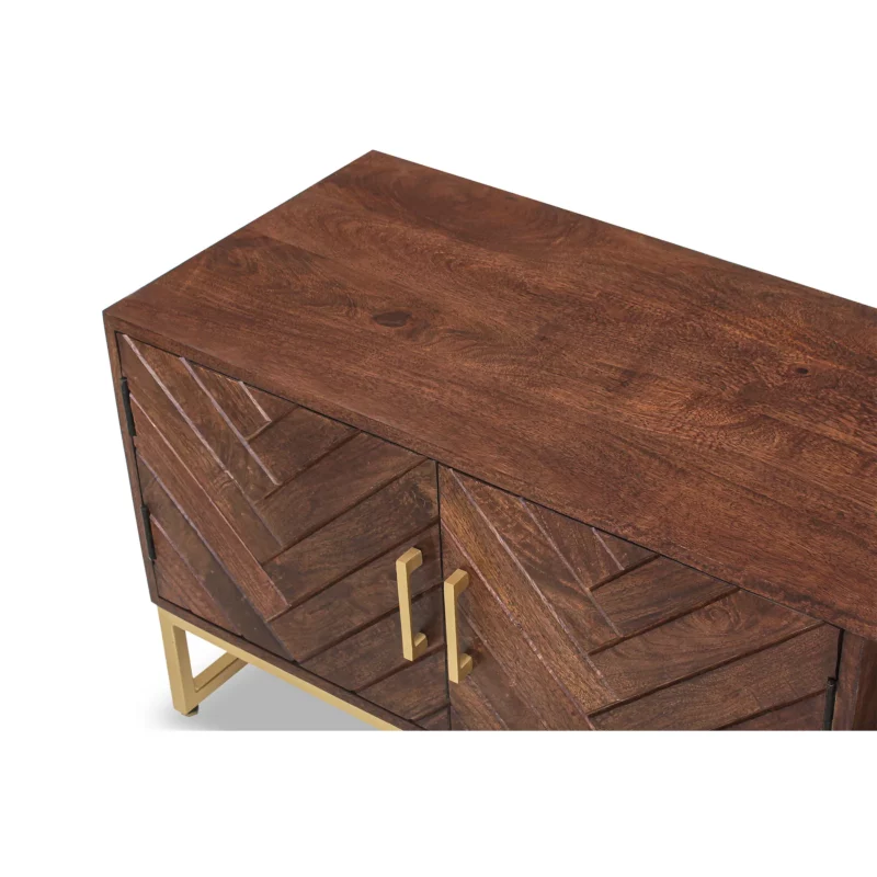 INDY Walnut Finish TV Stand