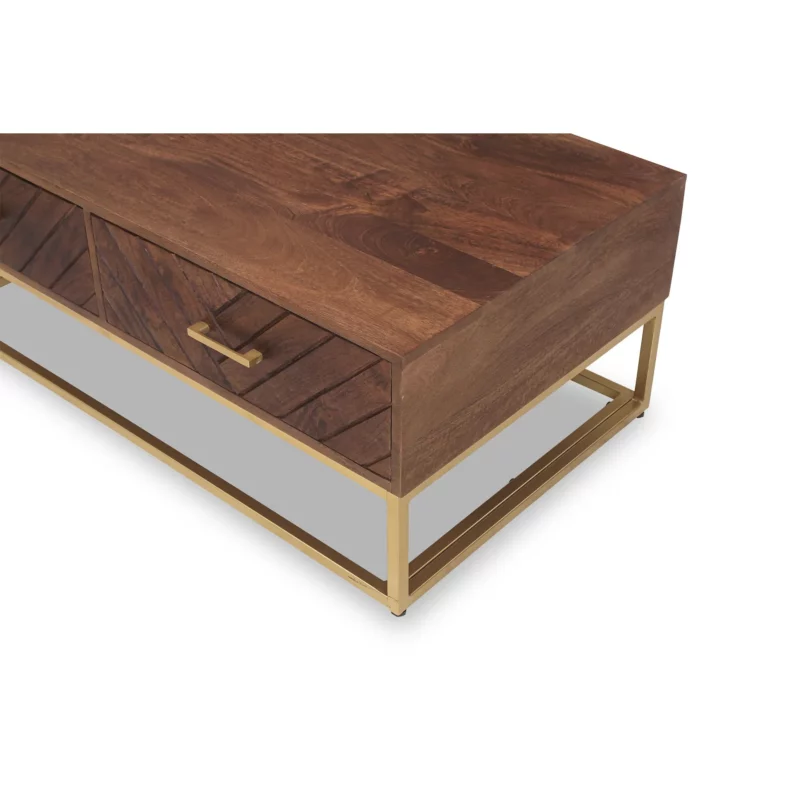 COFFEE TABLE METAL WOOD