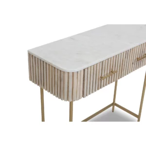 CONSOLE TABLE WITH MARBLE TOP