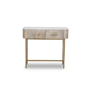 CONSOLE TABLE WITH MARBLE TOP