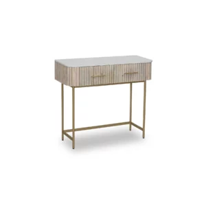 CONSOLE TABLE WITH MARBLE TOP