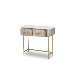 CONSOLE TABLE WITH MARBLE TOP