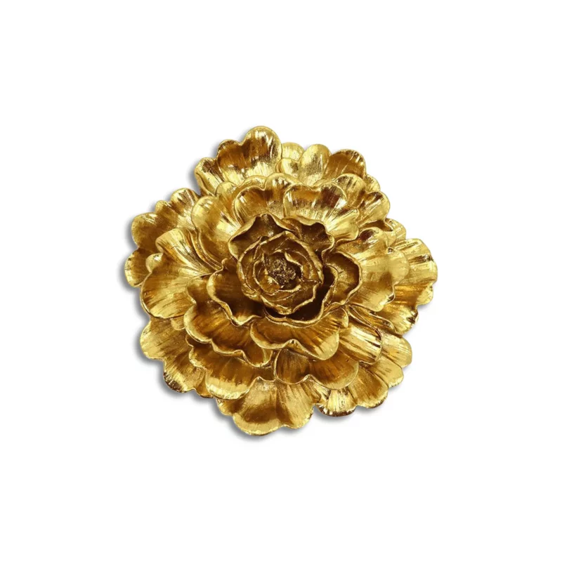 GOLDEN ROSE DECO FLOWER GOLD