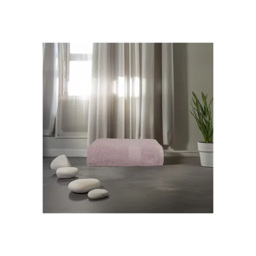BT400-LIGHT-PINK-1 BASIC BATH TOWEL 90X140