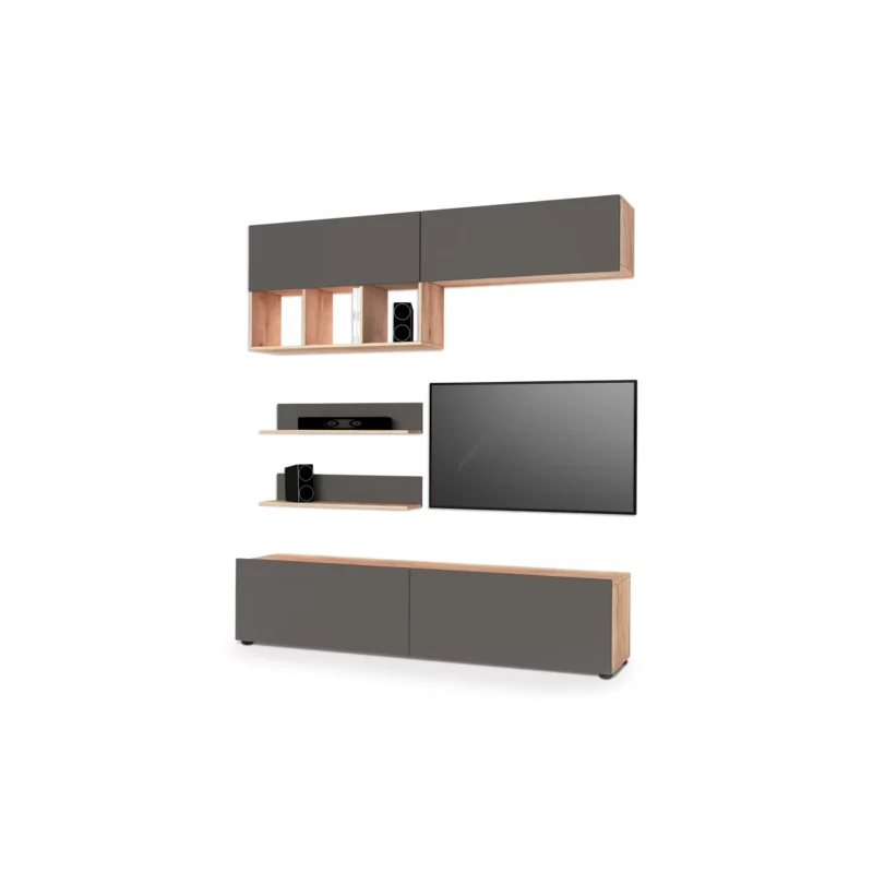 WALLUNIT GOLD OAK+D.GREY