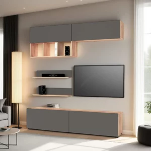 WALLUNIT GOLD OAK+D.GREY