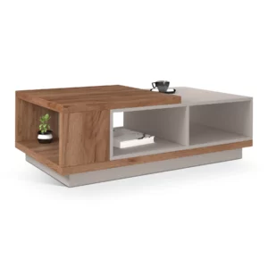 COFFEE TABLE SMKD OAK+CASHMERE