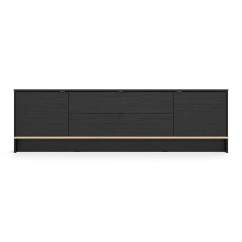 LILLE Black Wood Effect TV Stand