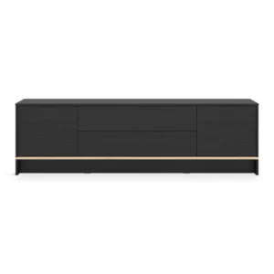 LILLE Black Wood Effect TV Stand