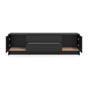 LILLE Black Wood Effect TV Stand